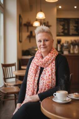 Watercolor Dot Scarf